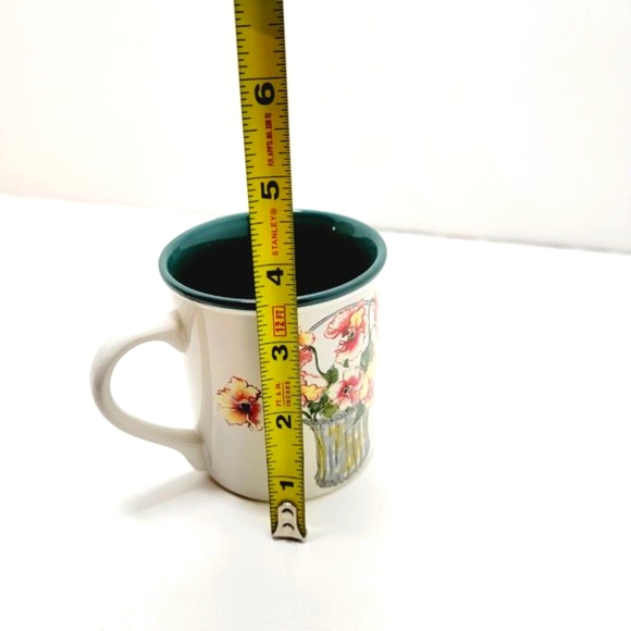 Vintage 1991 Polpourri Press  Pansy Bouquet Christina Flower Mug Unused - Picture 8 of 8